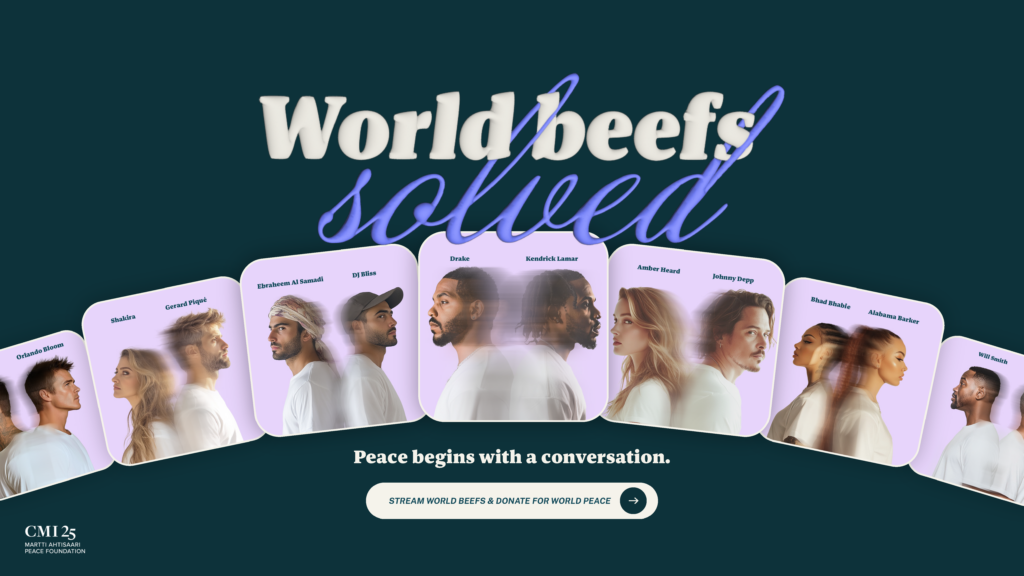 Young Lions Finland 2025 Digital Gold winning work: World beefs solved by Veera Paukku and Emma Rinneheimo